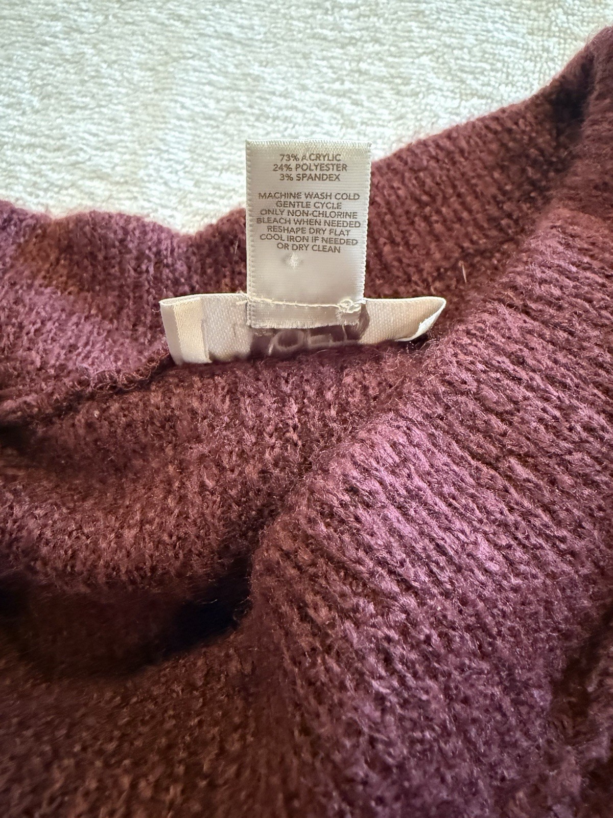 Loft Women’s Mock Neck Sweater, Size Medium, Acrylic/polyester/spandex Blend