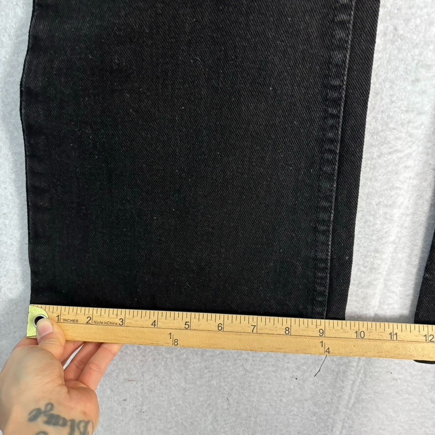 VTG Wrangler Jeans Womens 16R Black Flare Western USA 80s 90s Union 26 x 28.5
