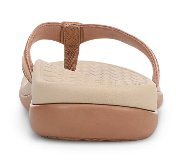 Vionic Women’s Tide 2.0 Toe Post Sandal, Mocha Mousse Leather