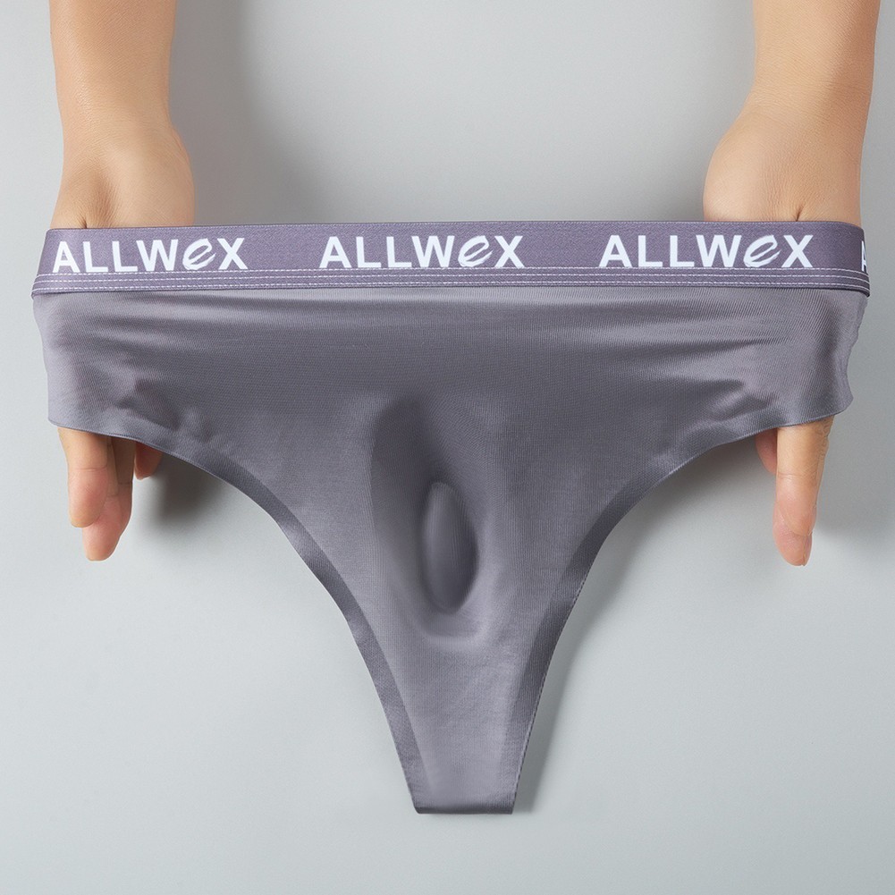 Men Ice Silk Smooth Underwear Bulge Pouch Seamless Knickers G-string Thongs New