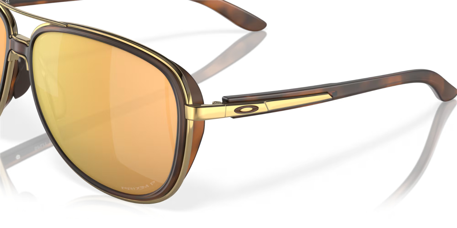 Oakley Sunglasses Split Time OO4129-1458 Tortoise / PRIZM Rose Gold POLARIZED