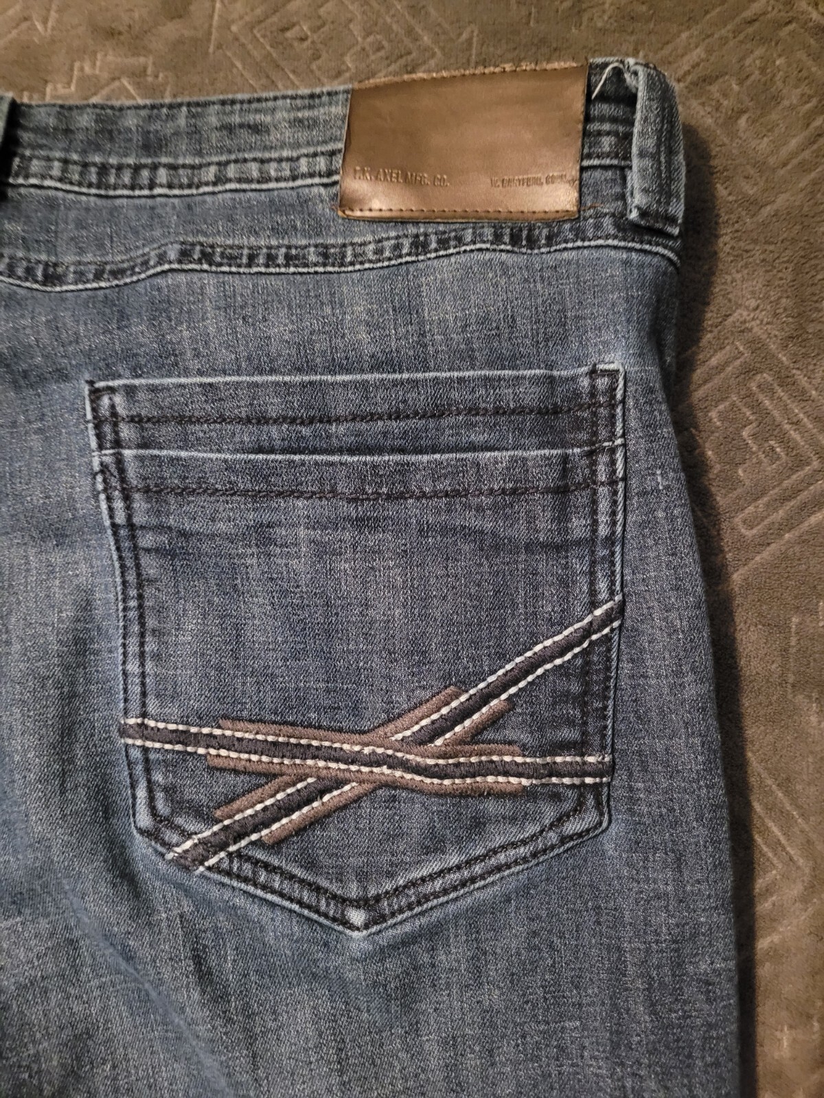 Tk Axel Jeans Mens 39×30 Steaight Second To None Denim Jeans Blue
