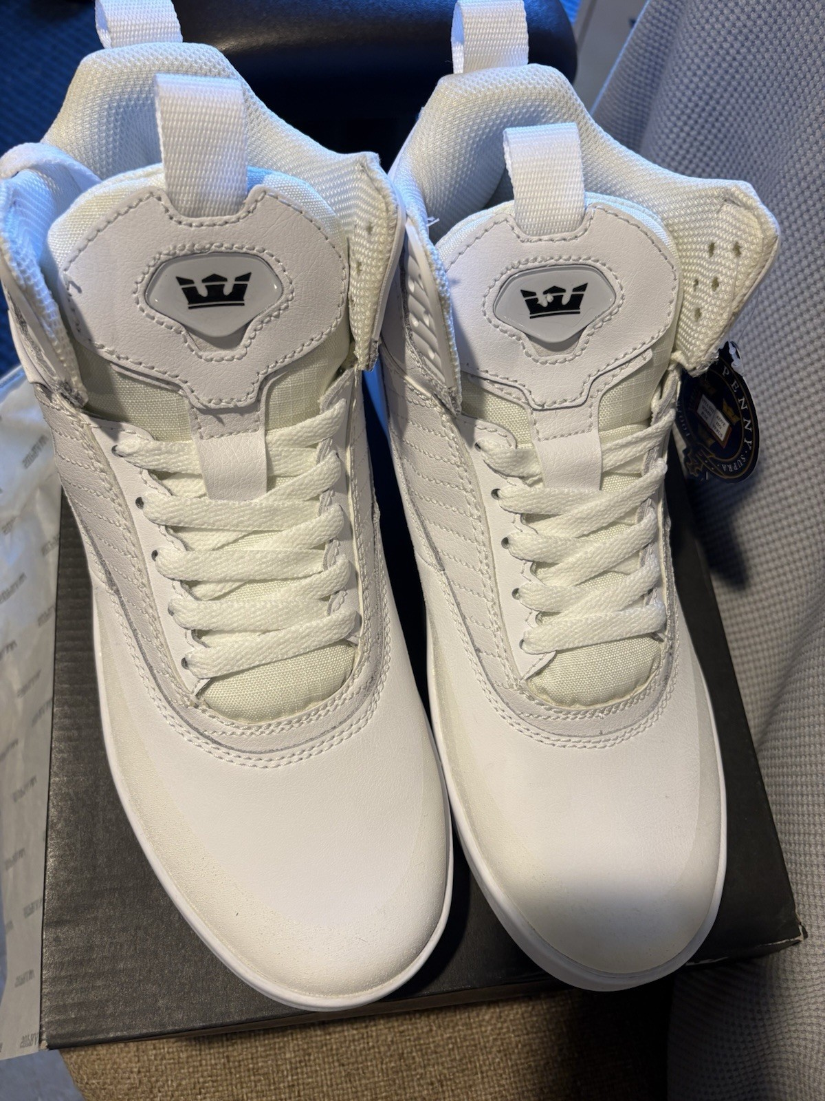 Supra Penny Pro Size 10 White New