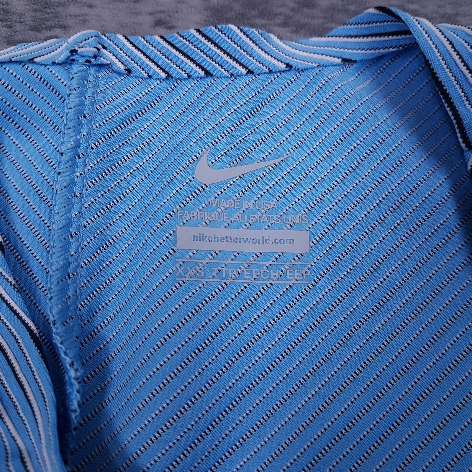 NIKE Pro Elite BOTSWANA Official Track Field Top Made USA Womens Size XXS Blue