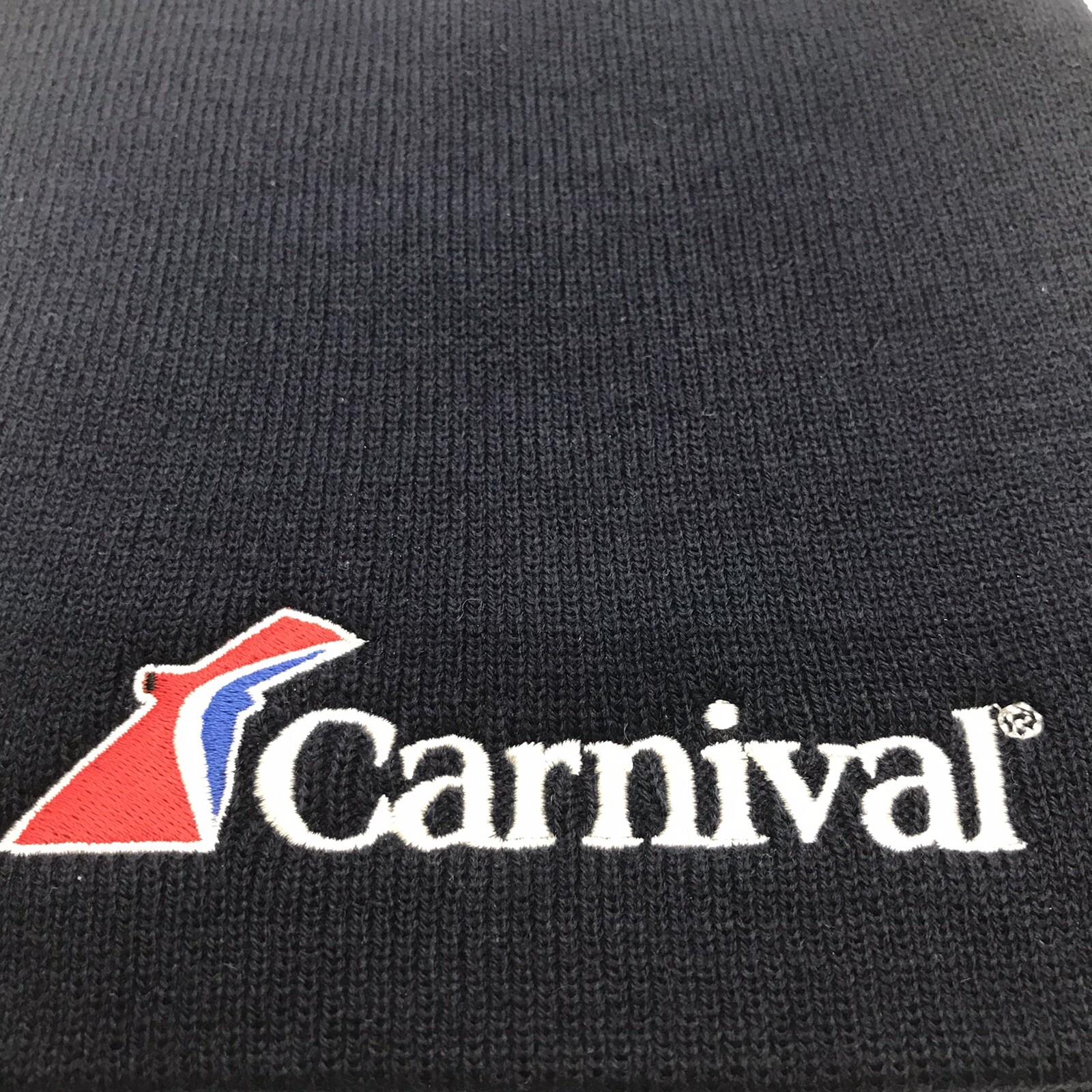 Carnival Cruise Line Beanie Hat Embroidered Winter Skull Cap Collectible Ship