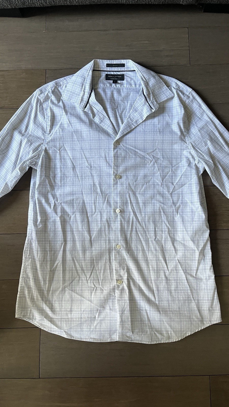 Banana Republic Men’s Slim Fit Button-Up Shirt, Size Large, Multicolor Striped