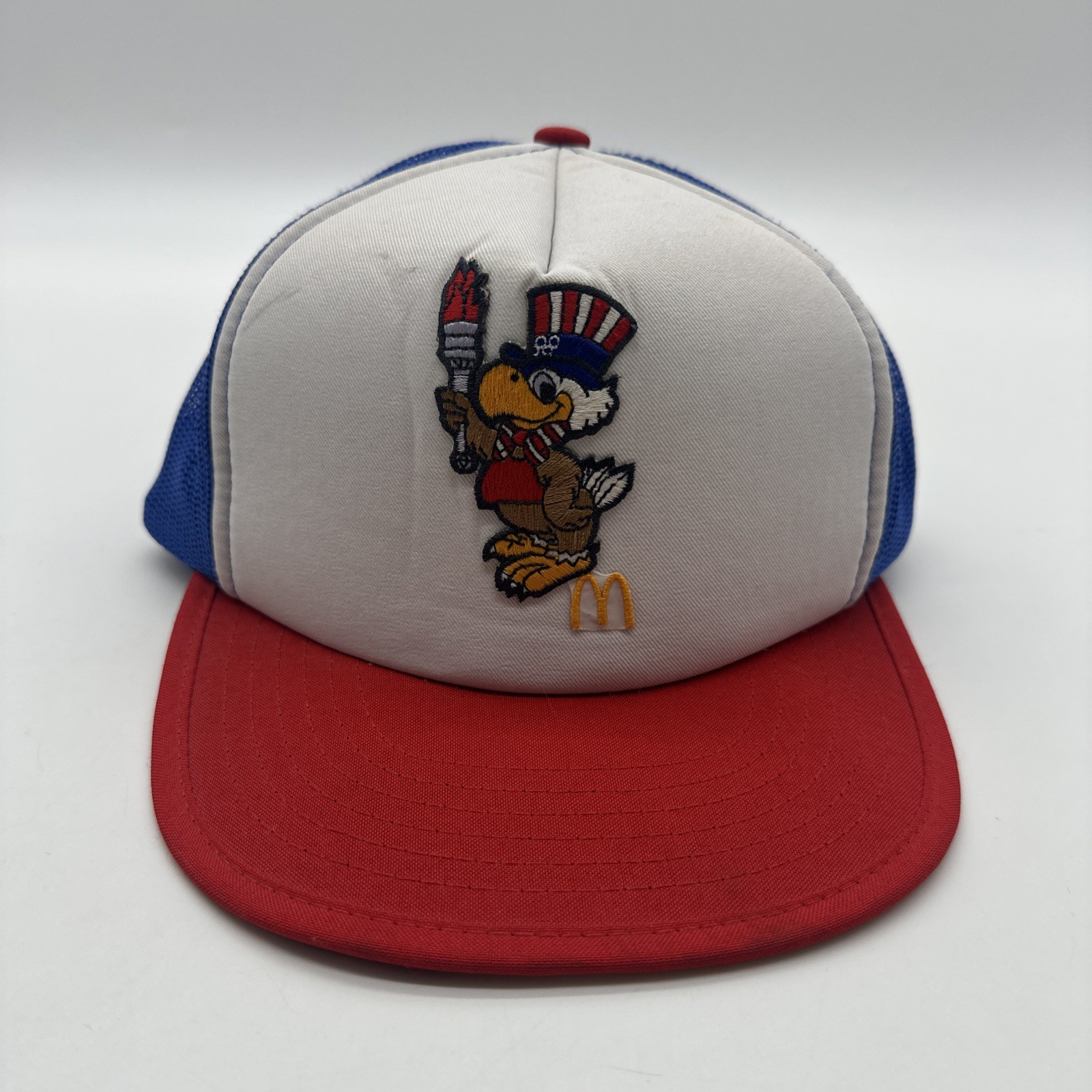 Vintage 1984 McDonalds USA Olympics Sam the Eagle Snapback Hat Cap Broken …