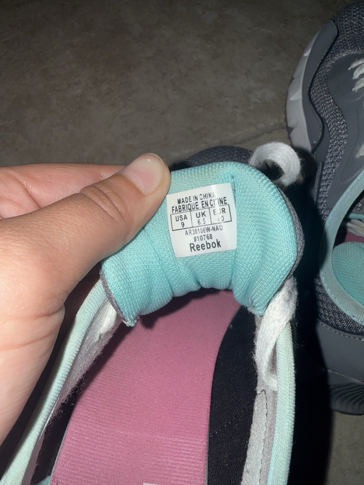 Women’s Size 9 Gray Reebok Sneakers