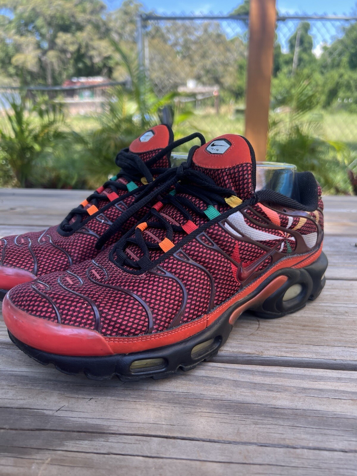 Nike Air Max Plus Tn Sunburst Pack CK9393-600 Habanero Red Sneakers Mens Size 9