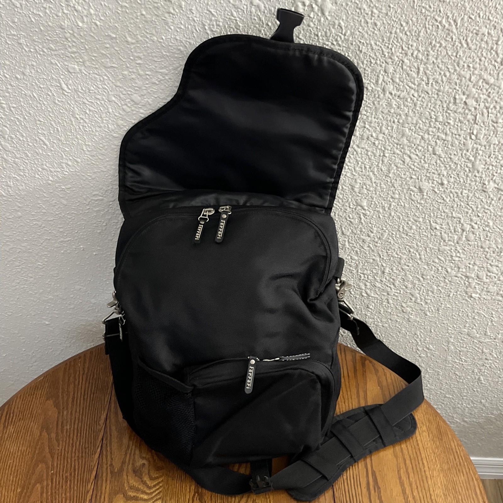 Vintage 2002 Ferrari Fila Backpack Messenger Bag Expandable Michael Schumacher