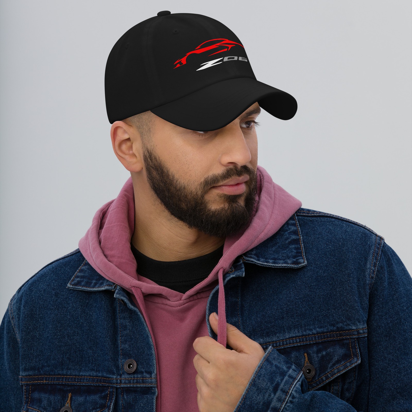 Premium Dad Hat For Corvette Z06 2023 Red Car Owners Birthday Gift