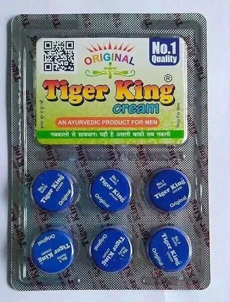 Tiger King Cream for Extra Power Original Pack of 1, (Peace 6), + Free shipping
