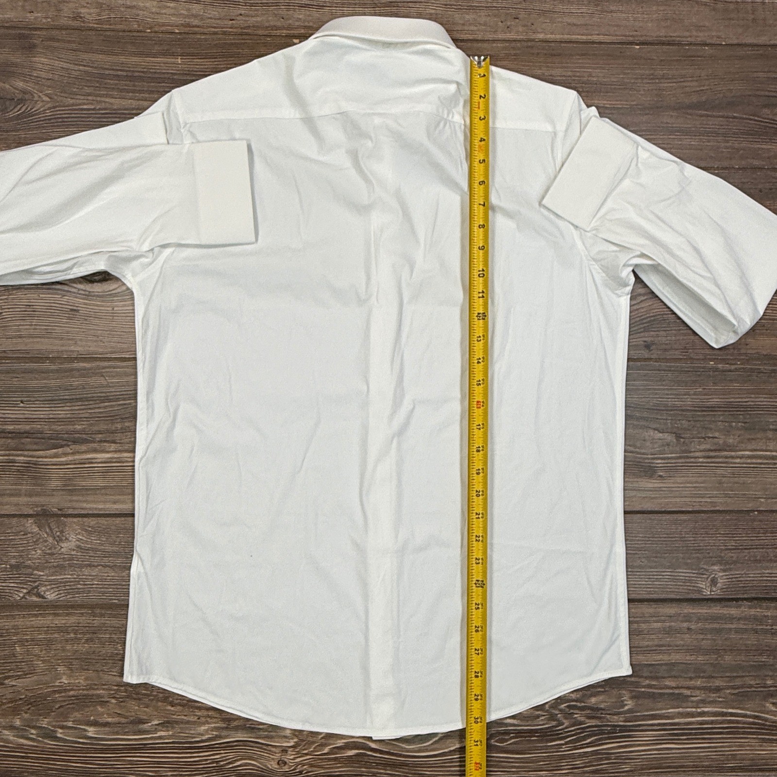 Collars & Co Mens Size Large Apex Performance Dress Shirt White Stretch NWT