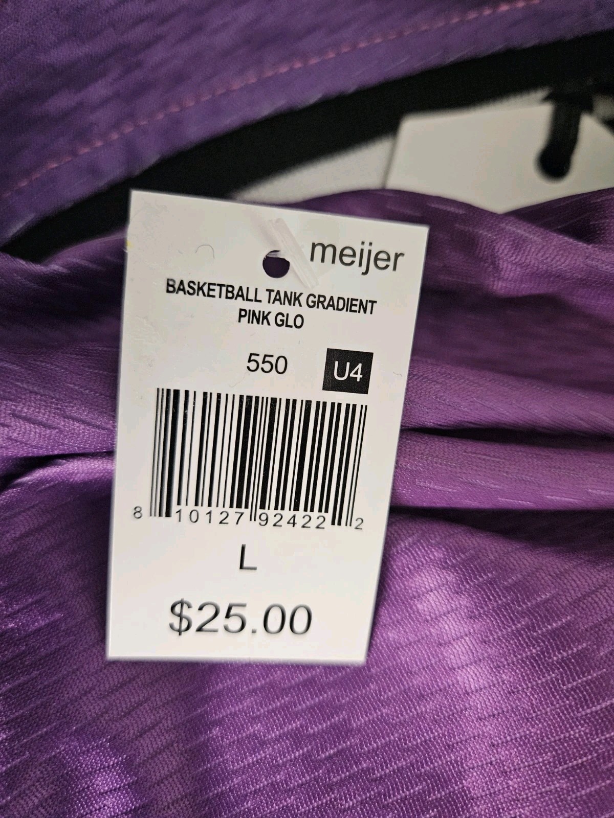 WESC Basketball Tank Gradient Pink Glo Purple To Pink Ombre Men’s Large NWT