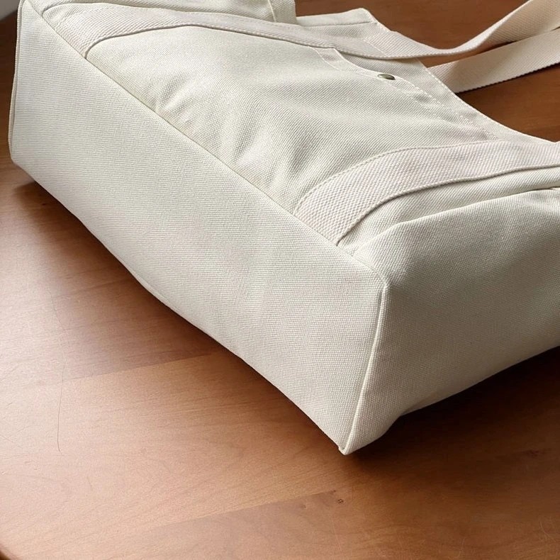 Large Capacity Canvas Tote Bag Work School Commute Shoulder Handbag Zipper