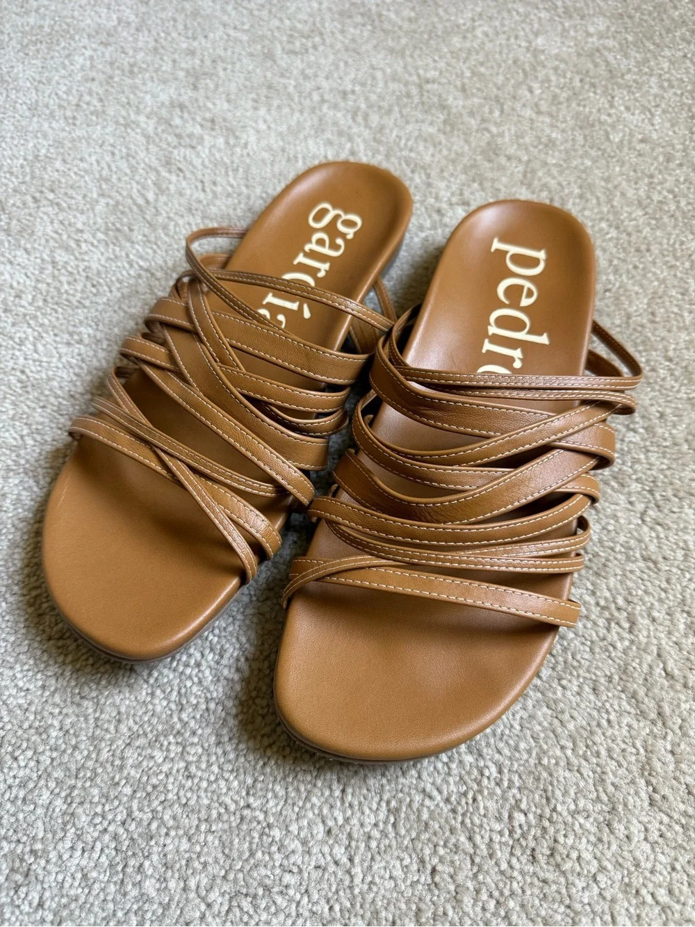 Pedro Garcia Leather EU39/US9 Women’s Bety Designer Sandal Slides NEW