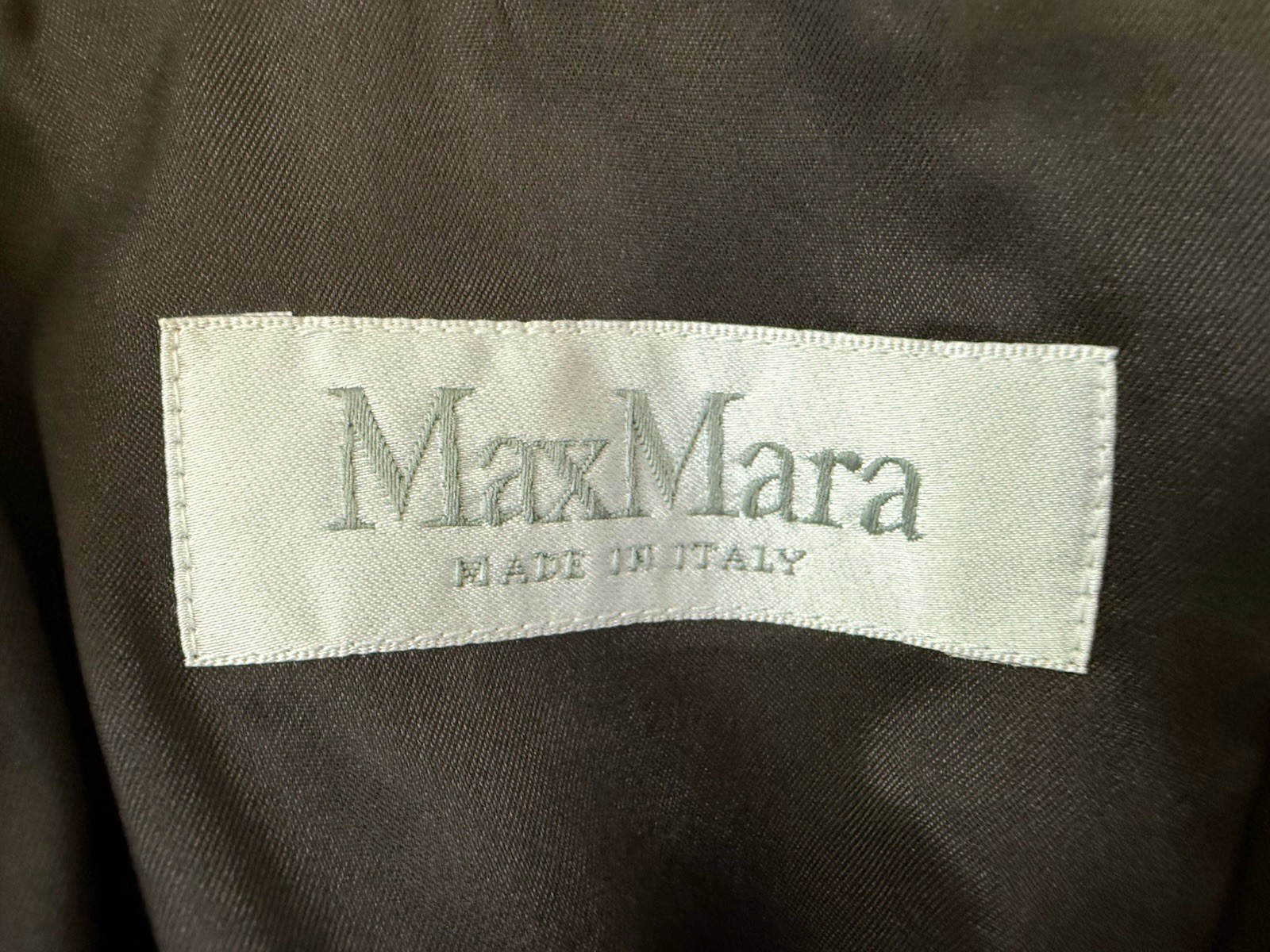 Max Mara Wool Cashmere Jacket Brown Sz 10 Italy