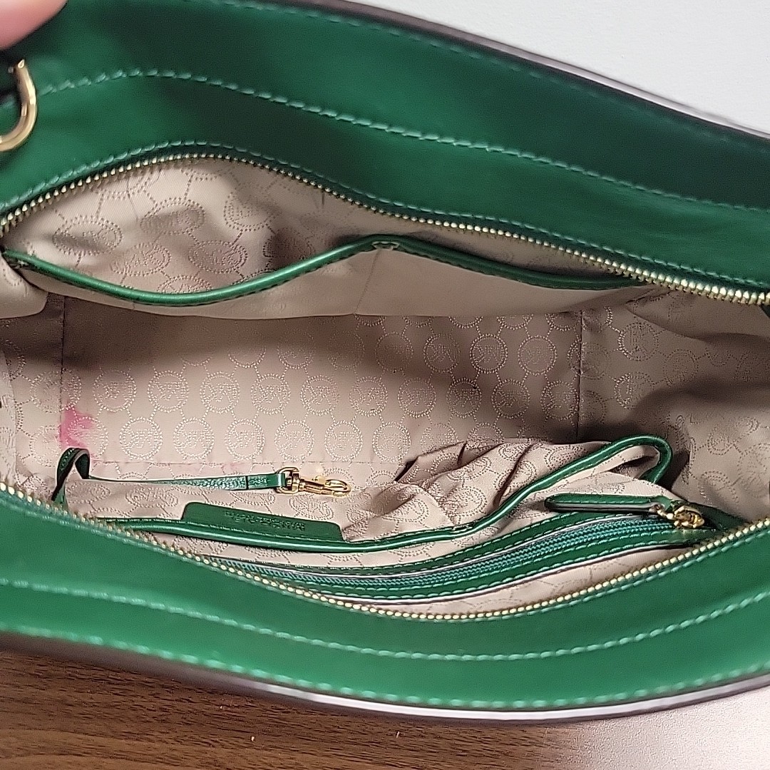 Michael Kors Large Satchel Savannah Moss Green