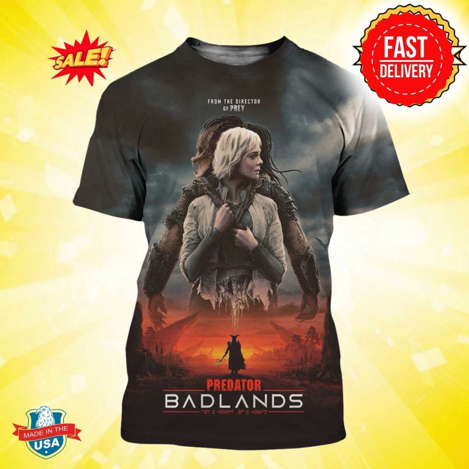 New Poster For Predator Badlands Only In Theaters November 7 2025 3D Shirt