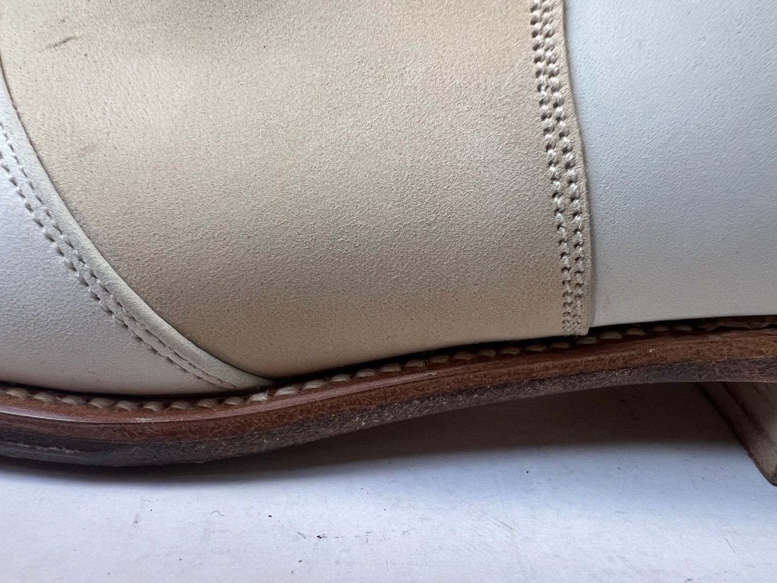 Polo Ralph Lauren Bench Made England Suede Leather Saddle Oxford Shoes 10D