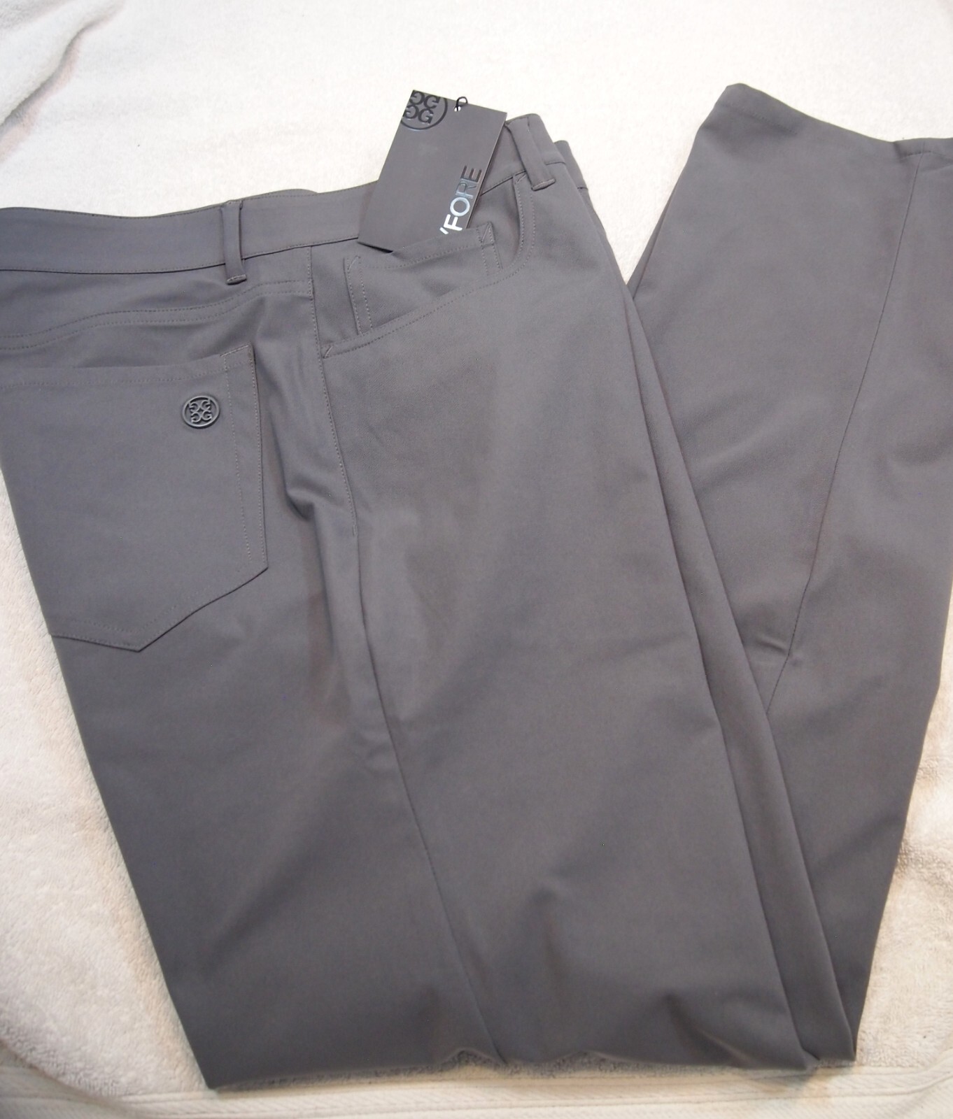G/FORE Performance Fabric 4-way Stretch Tour 5 Pocket Pant NWT $185 33 x 32 Grey