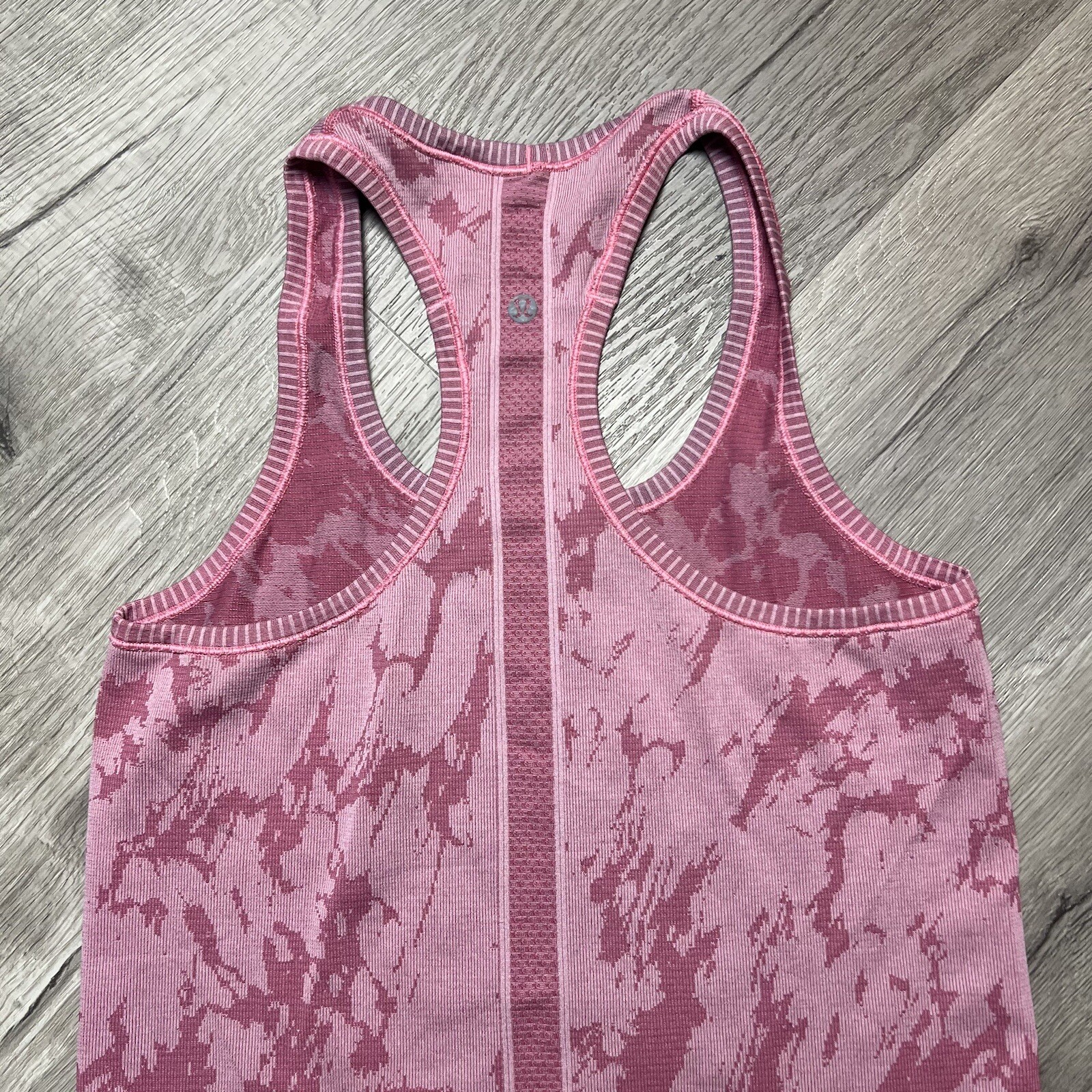 Lululemon Heathered Raspberry Glo Light Print Swiftly Tech Racerback Tank Top 6