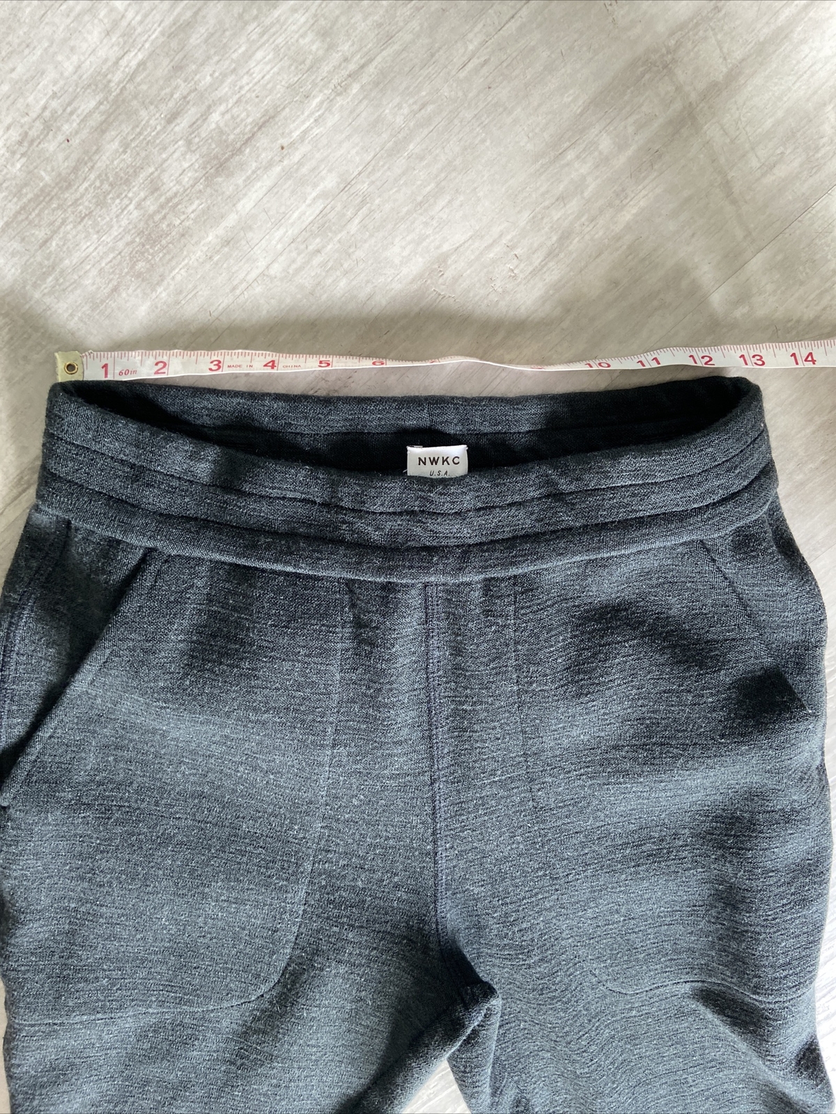 Mens Northwestern Knitting Co Worsted Merino Wool Blend Cloth Pants L Gray HTF!!