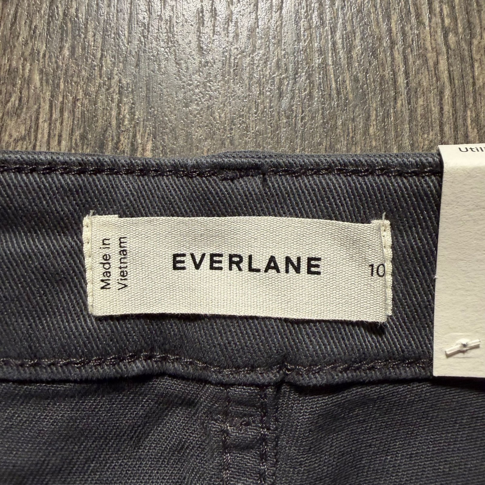 Everlane The Utility Straight Pant Iron Gray Size 10 Regular NWT