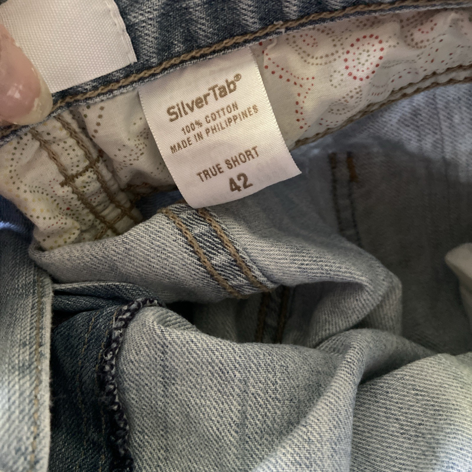 Levi’s Denim Shorts Silver Tab Size 42 Loose Blue Vintage Y2K Skater Baggy