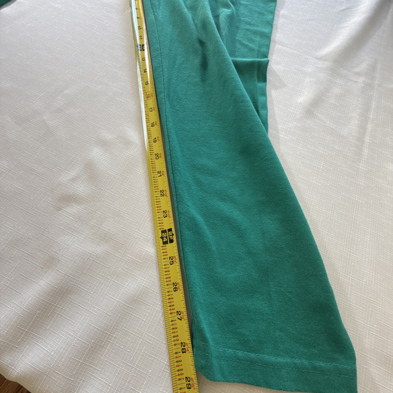 Vintage 80’s Teal Green Lightweight Joggers Women’s Elastic Waist 26-30”
