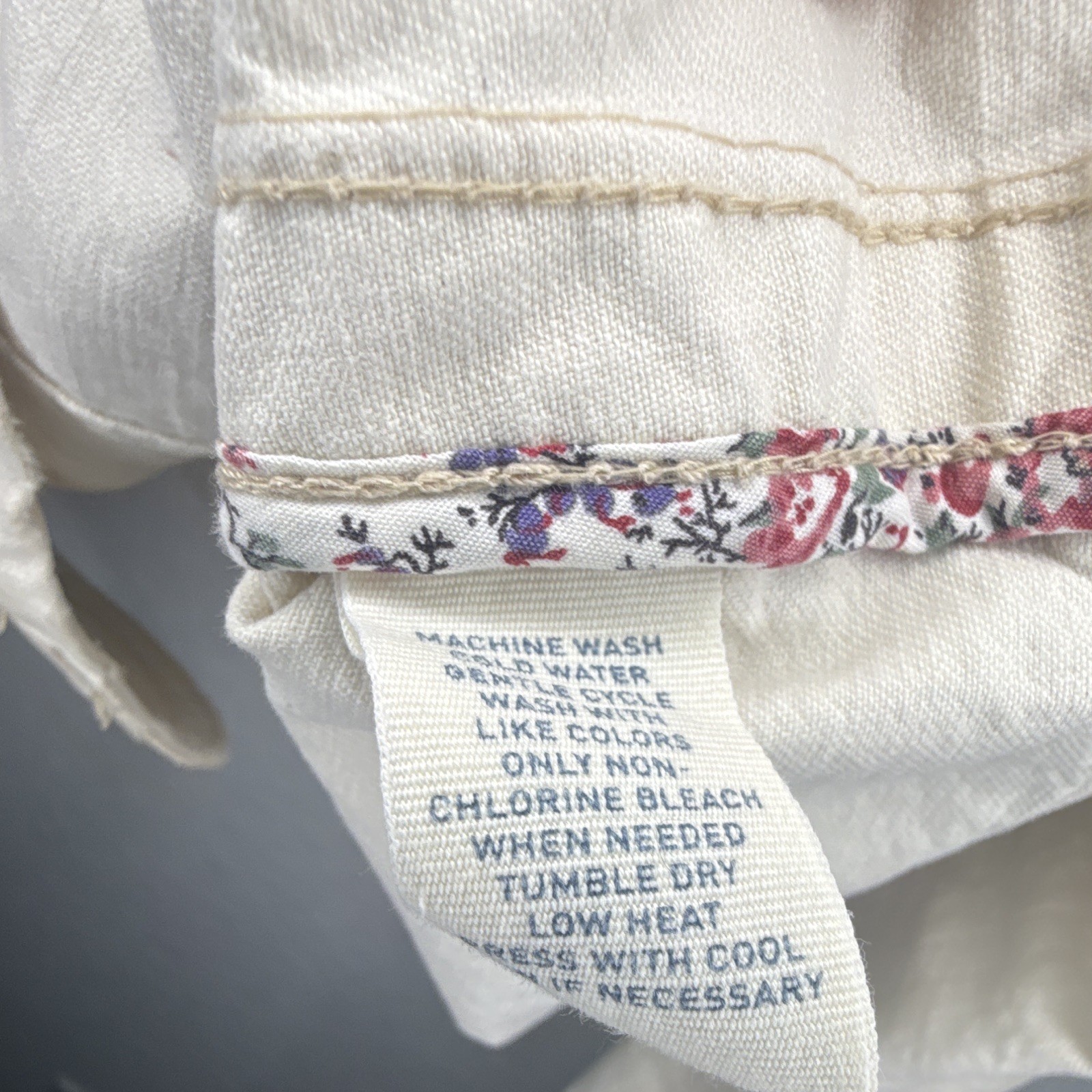 Ralph Lauren Polo Jean Co Women’s XL Cotton Denim Ivory Jacket fits like a Lrg