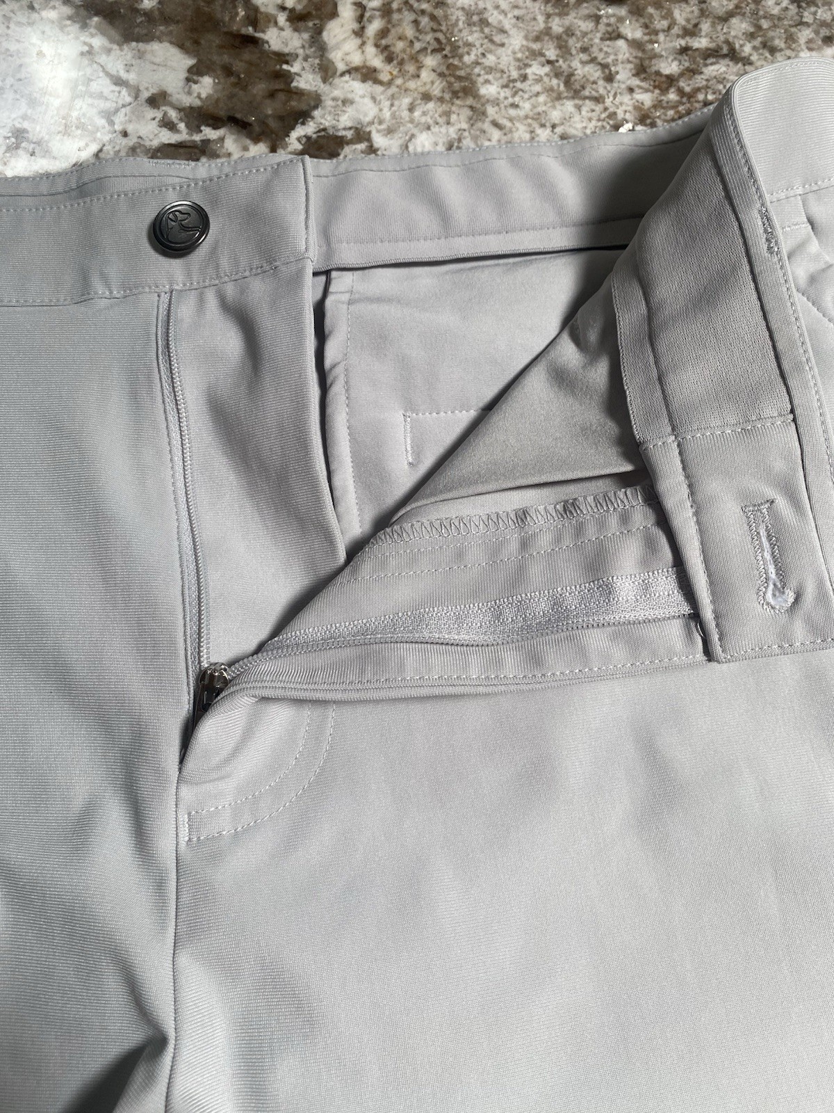 Rhoback Looper Delta Shorts Men’s 34 Grey Stainless Steel Golf