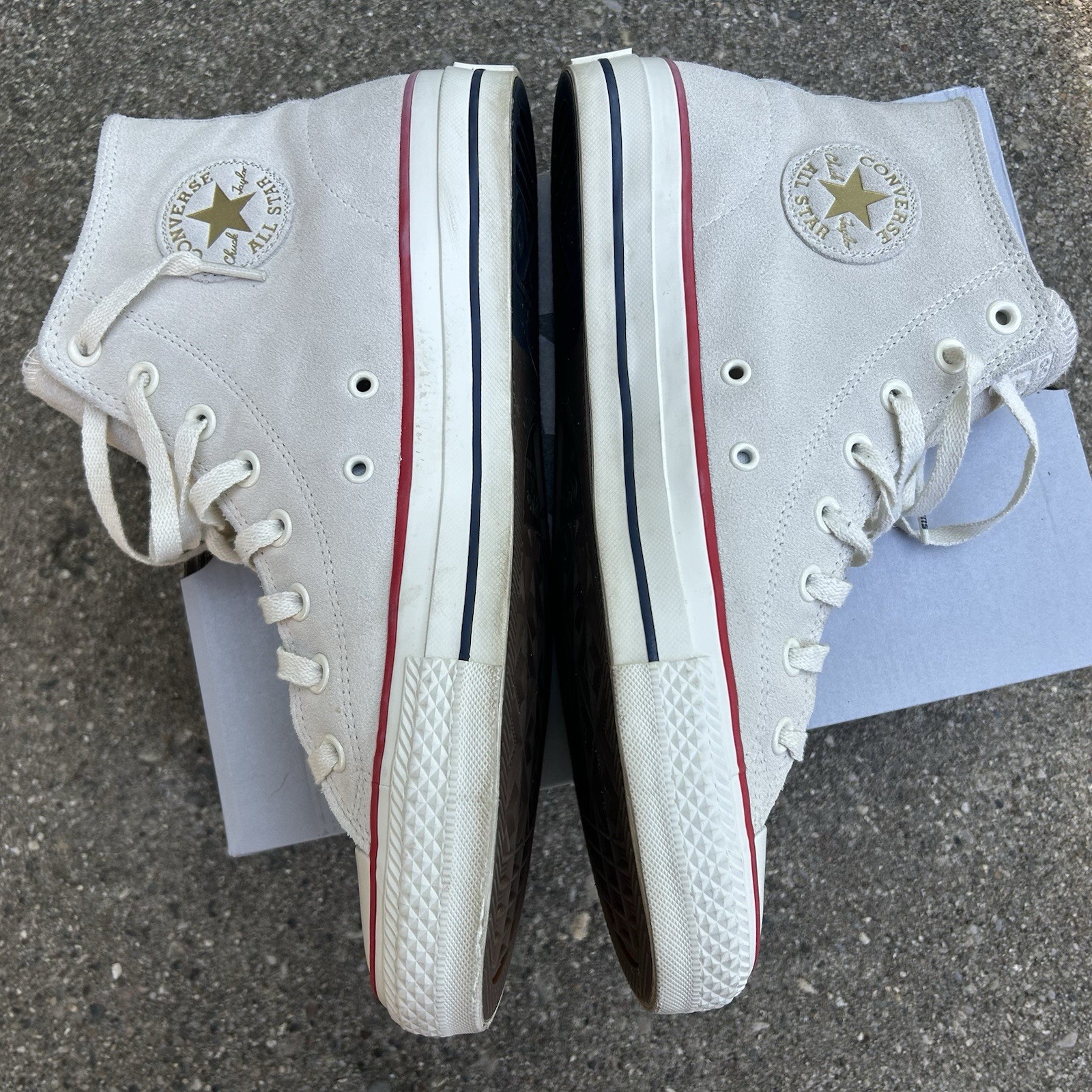 Converse Cons CTAS Pro Hi Egret Suede Mens US Size 10 Chuck Taylor Skate