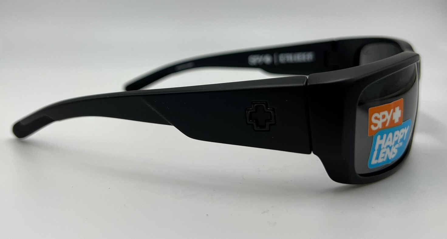 Authentic SPY+ Optic Caliber Shield Matte Black Happy Gray Green Lens Sunglasses