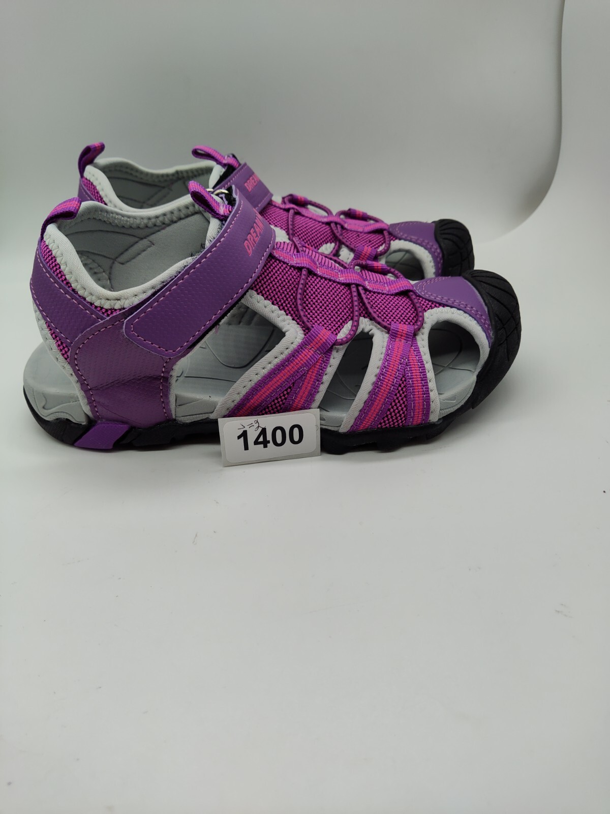 Dream Pairs Athletic Toddle Sandal Slippers Unisex Kids Purple/Gray Sz 2 #1400