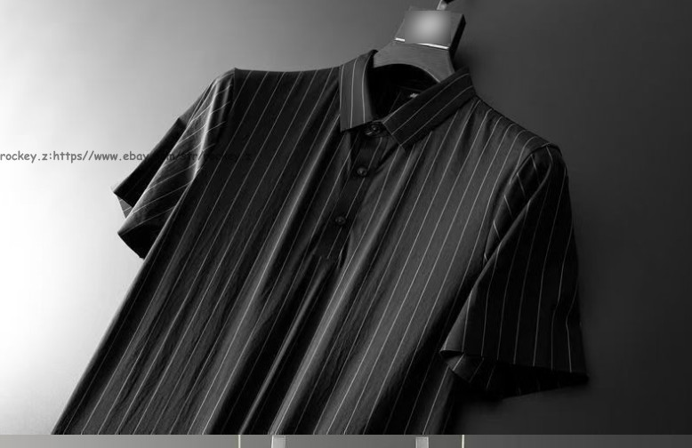New Summer Ice Silk Mens T-Shirt+Pants Sets Short Sleeve Stripe Thin Outfits Set