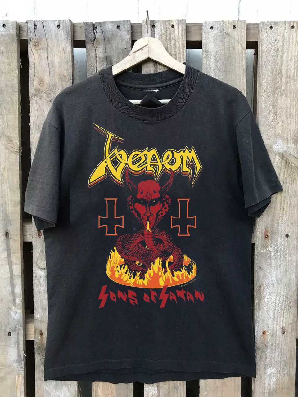 VENOM Band Songs Of Satan T Shirt Size S-5XL AA2012