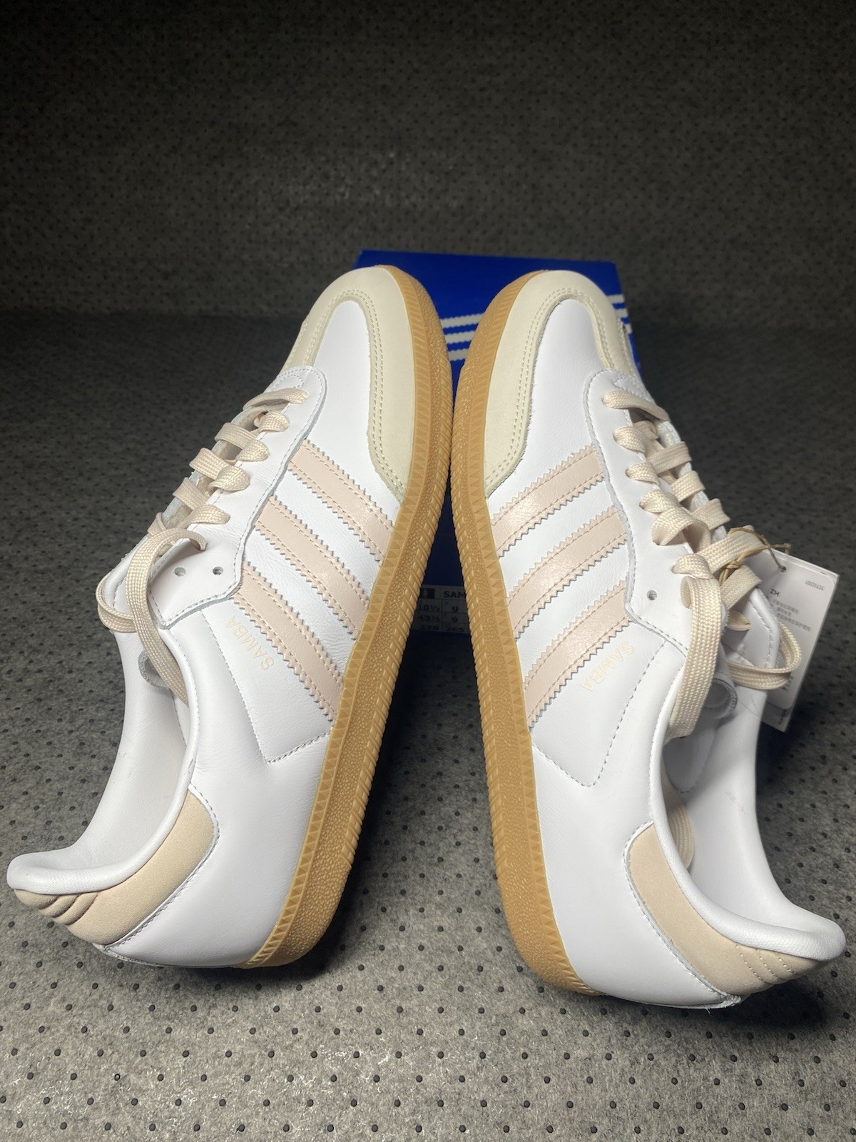 Adidas SAMBA OG W JS1351 Sneakers Women’s Size 10 1/2 White/ Pink Stripes NWT