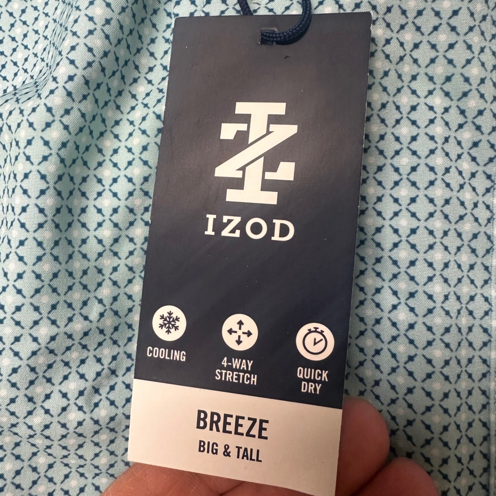 IZOD Breeze Shirt Mens 4XB Atomizer Short Sleeve Button Down Summer NWT $65