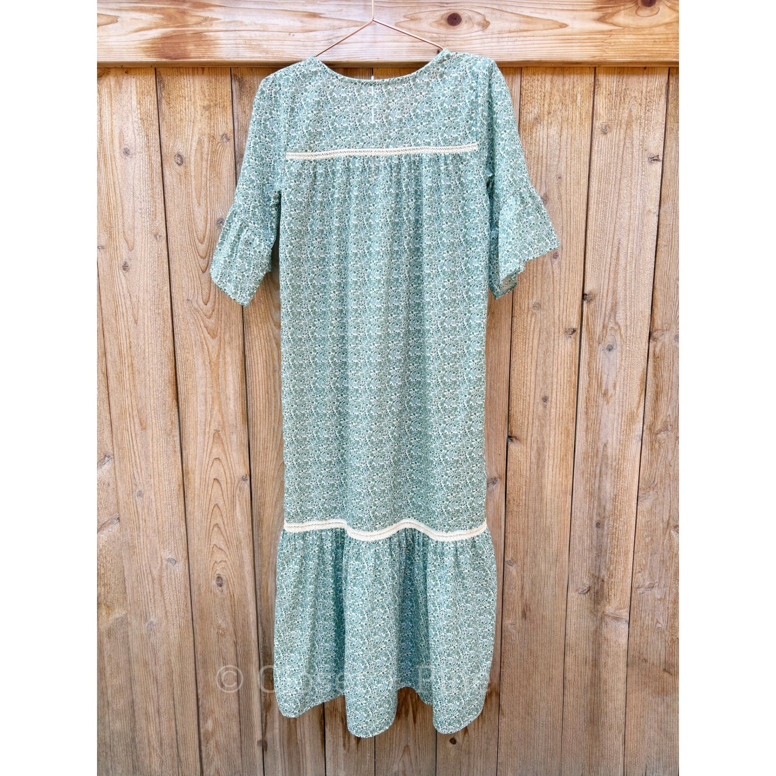 Christy Dawn The Corley Dress Mint Bloooming Meadow Size Small Floral Maxi Dress