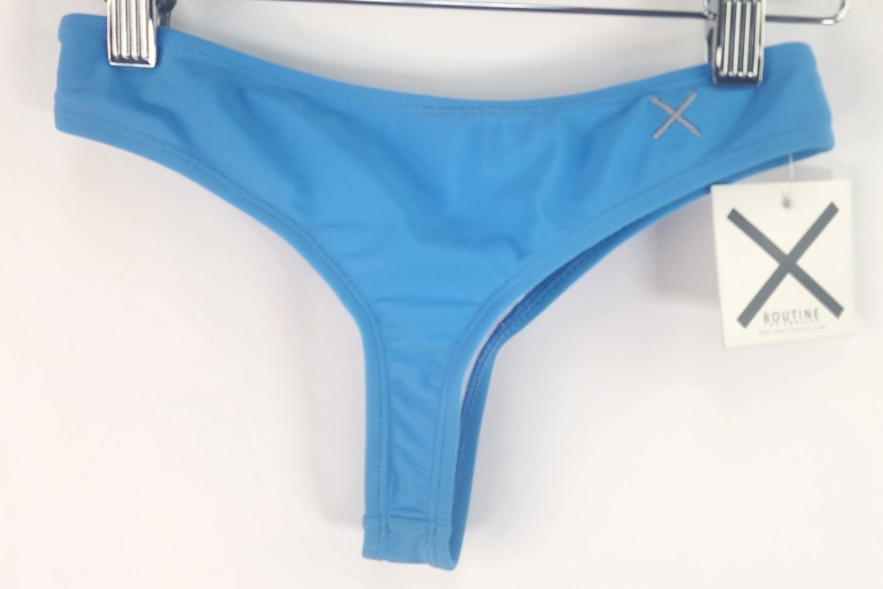 Boutine LA Bikini Bottom Women’s S Laguna Blue Stretch Swim