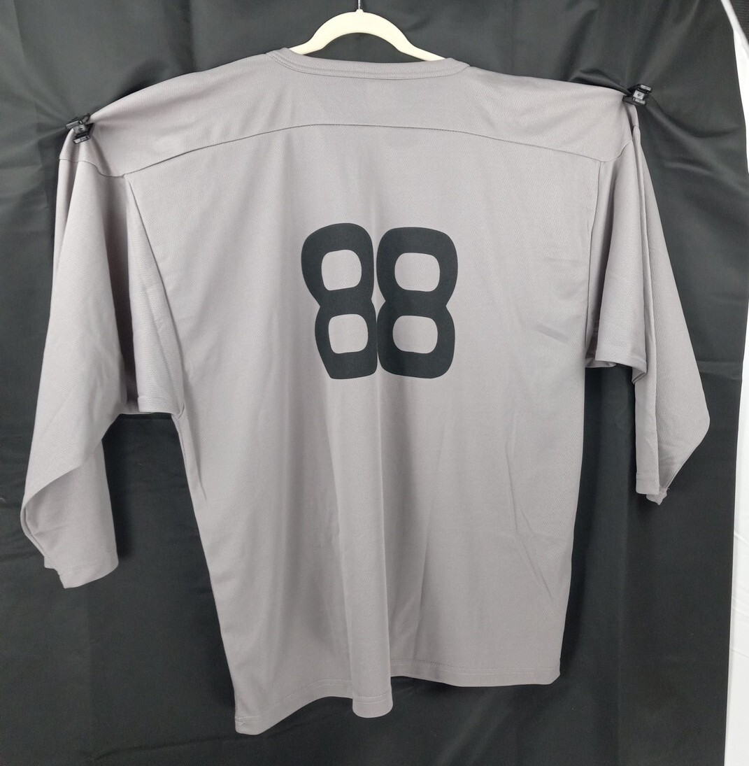 Exxact Sports Silver Grey Shortsleeve stryker Hockey Jersey #88 Size XLARGE