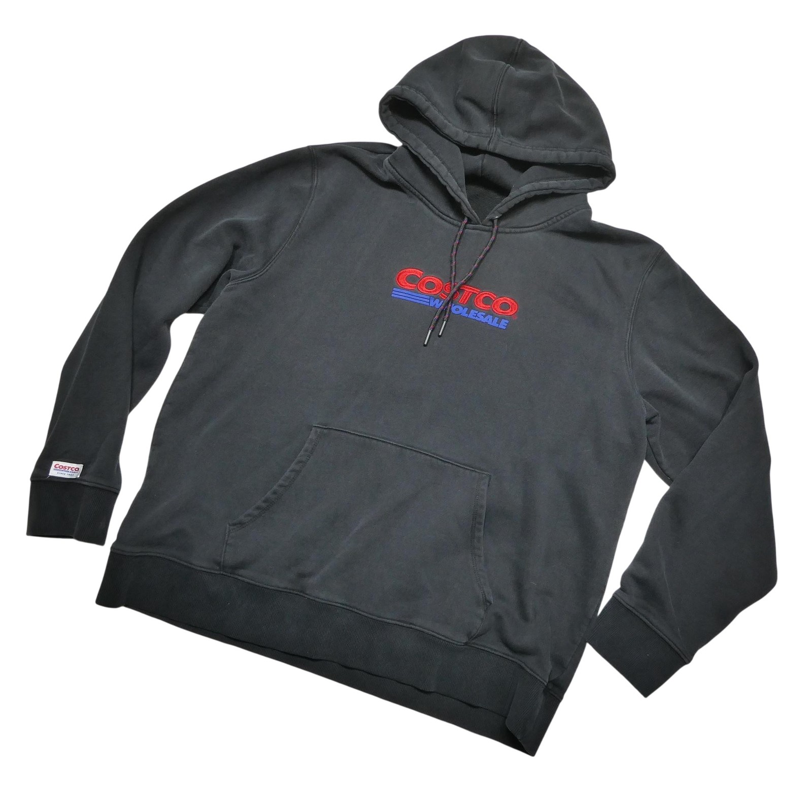 Costco Kirkland Signature Hoodie Sweatshirt Mens XL Black Fleece Pullover