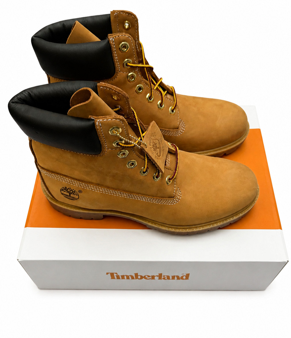 Mens Premium Timberland 6-Inch Wheat Nubuck Boot Brand New Sizes 9-10.5