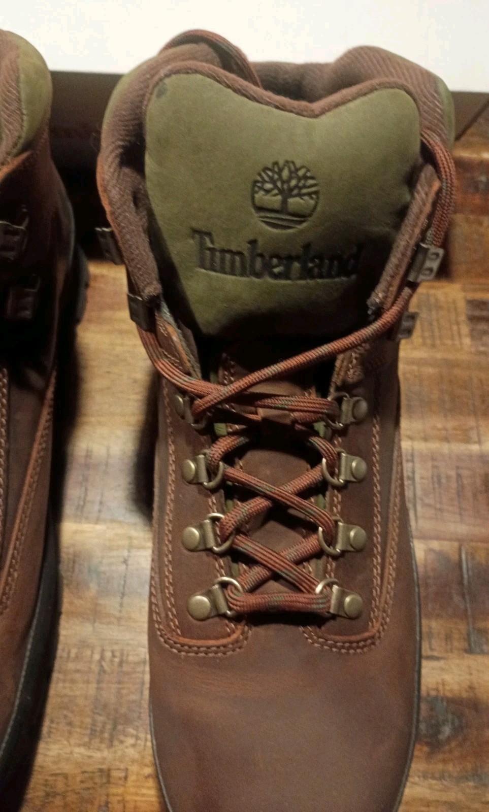 Mens Timberland Euro Hiker Mid Dk Brown Waterproof Prem Leath Hiking Boots Sz 13