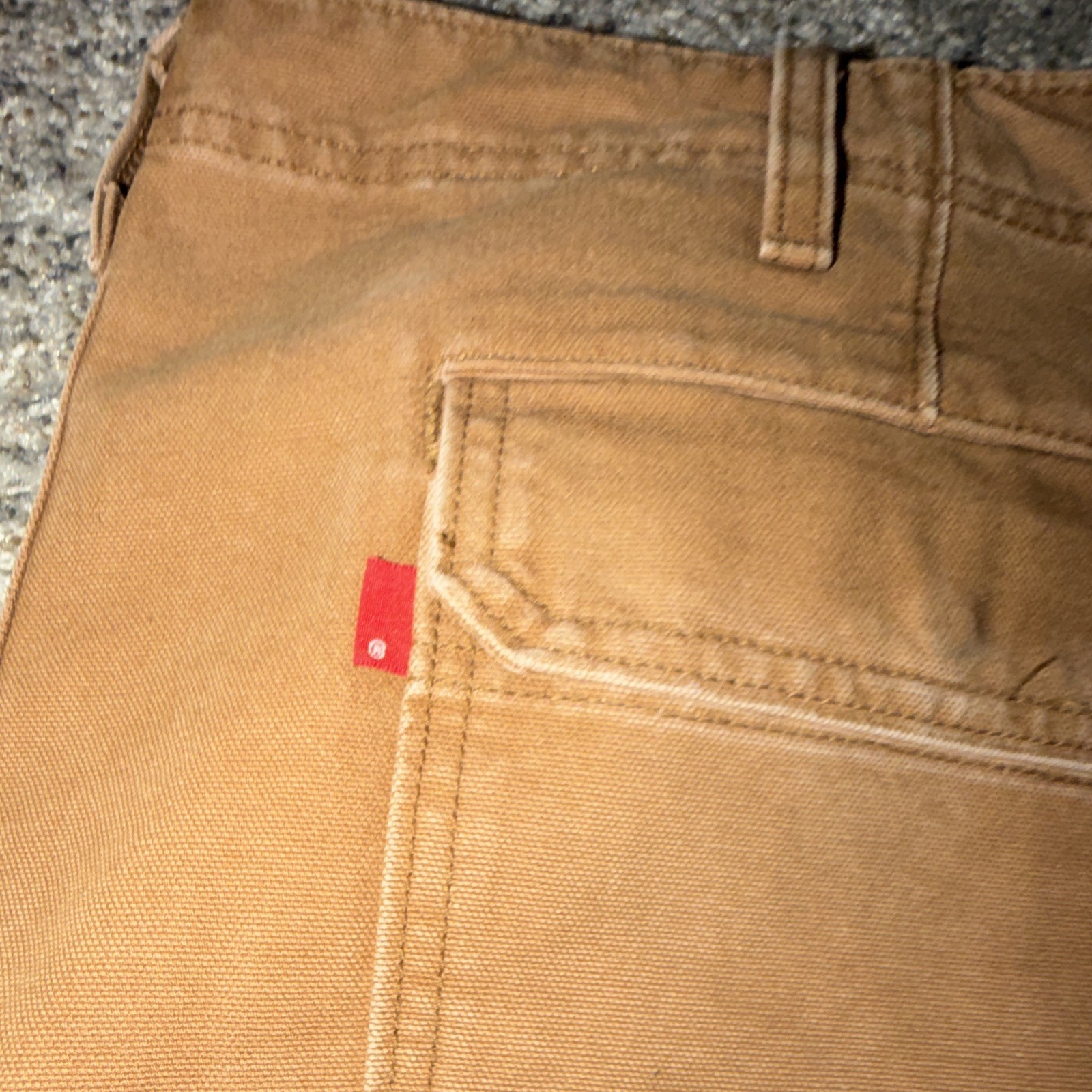Levi’s 500 Series Brown Canvas Workwear Pants Straight Leg W42 Pockets