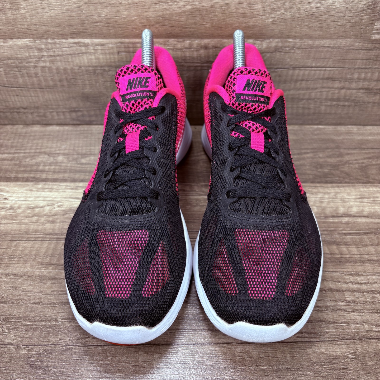 Nike Revolution 3 Black Pink Womens US Size 8 EUR 39 819303-600 Running Shoes