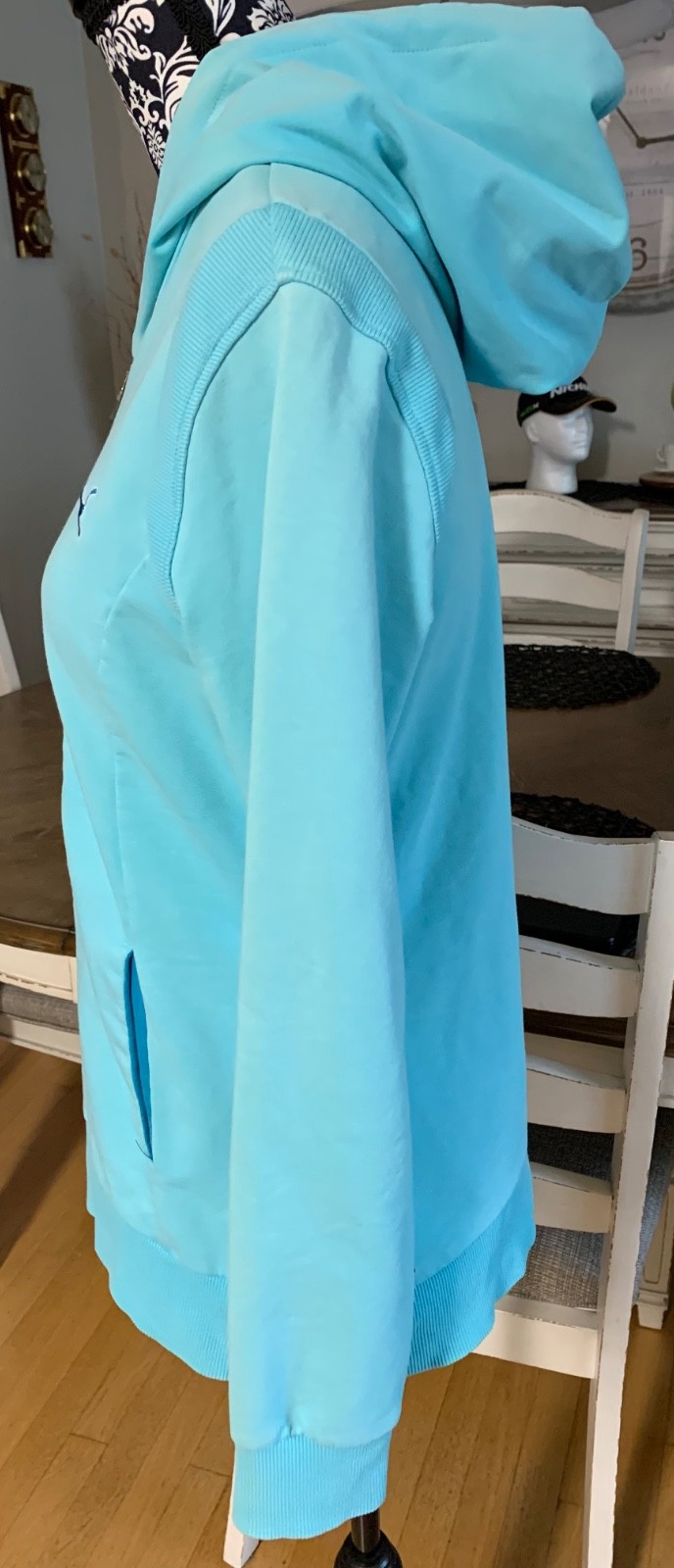 Puma Cobra Golf Light Blue Orange Tag Ladies Jacket Size XS