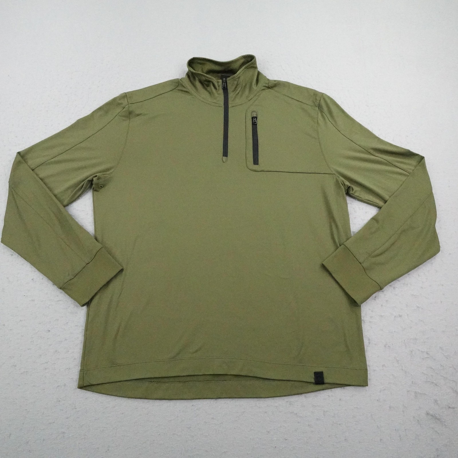 Victorinox Shirt Mens XL Green Moraine 1/2 Zip Tech Fleece Performance Pullover