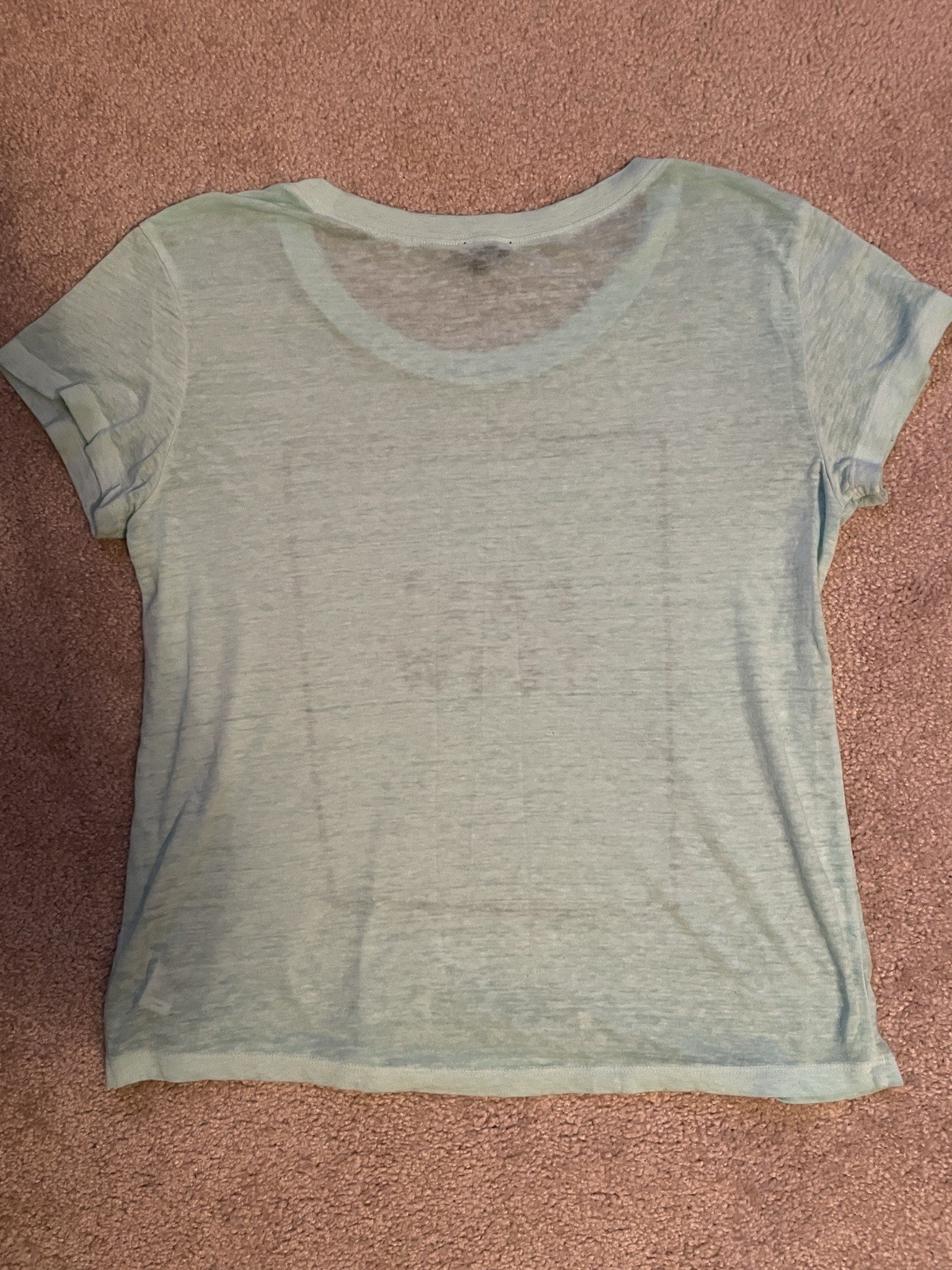Express Mint Lightweight Slightly Sheer Shirt Size M. Very Nice .